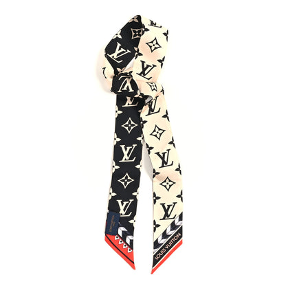 Louis Vuitton Silk Monogram LV Crafty Bi Color BB Bandeau Black Cream 1 of 3