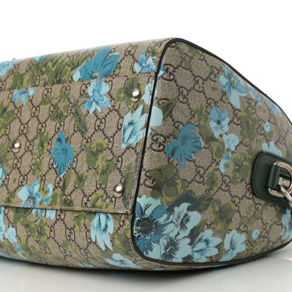 Gucci GG Supreme Monogram Bloom Butterfly Embroidered Medium Boston Green 10 of 10