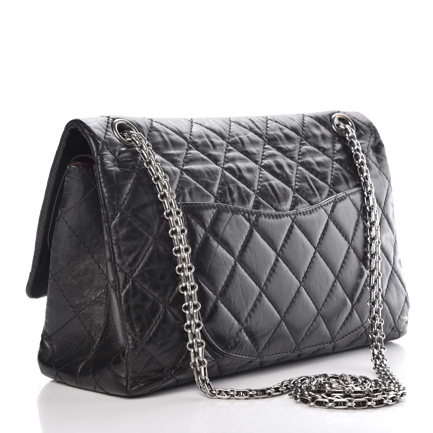 Chanel Aged Calfskin Quilted 2.55 Reissue 226 Flap Black 4 of 10