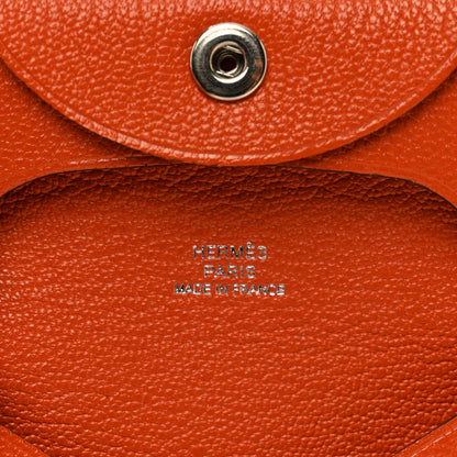 Hermes Chevre Mysore Bastia Coin Purse Feu 5 of 7