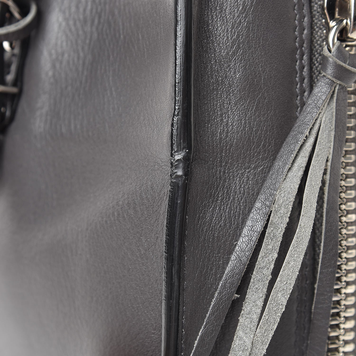 Balenciaga Veau Papier A6 Zip Around Tote Gris Fossile 13 of 14