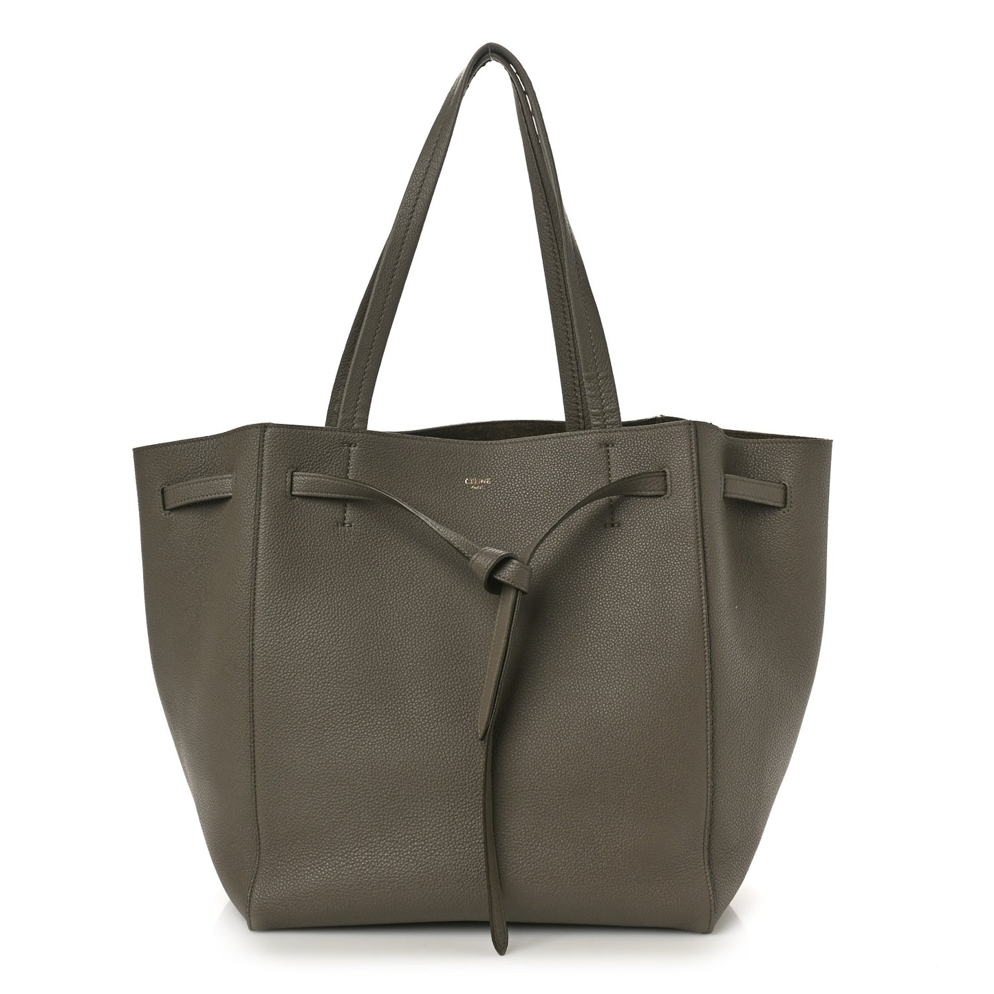 Soft Grained Calfskin Small Belt Cabas Phantom Taupe