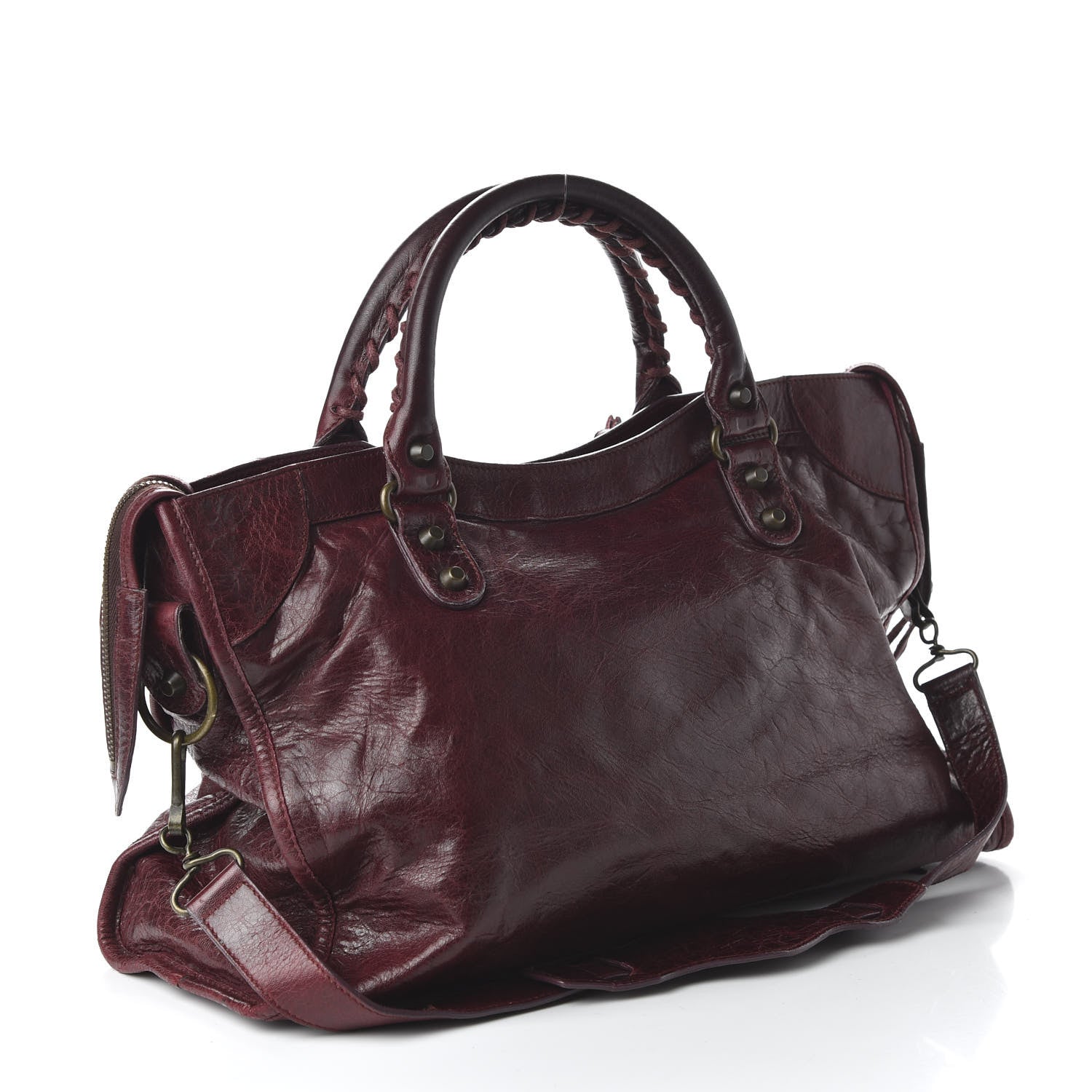 Balenciaga Agneau Classic Hardware City Bordeaux 4 of 11