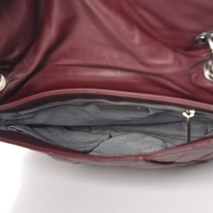Chanel Calfskin Coco Pleats Large Messenger Flap Burgundy 5 of 11