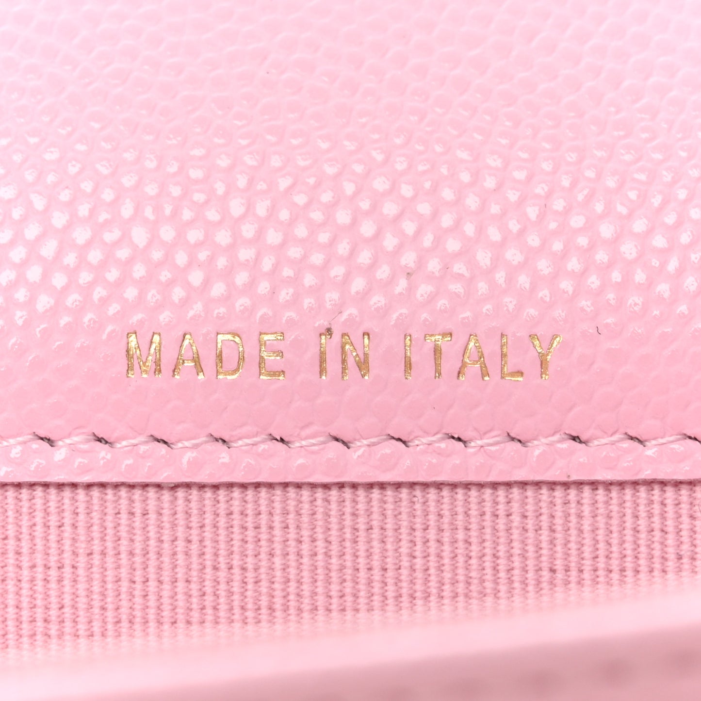 Caviar Quilted CC Flap Card Holder Pink