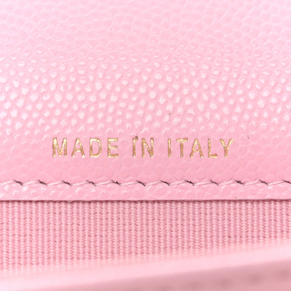 Chanel Caviar Quilted CC Flap Card Holder Pink 7 of 10