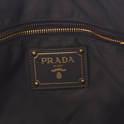 Prada Tessuto Nylon Saffiano Tote Black 5 of 9