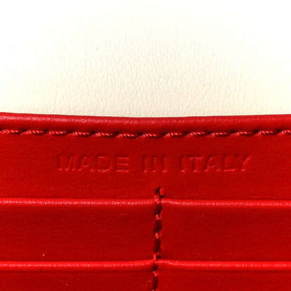 Christian Louboutin Calfskin Spikes Paloma Clutch Snow 5 of 8