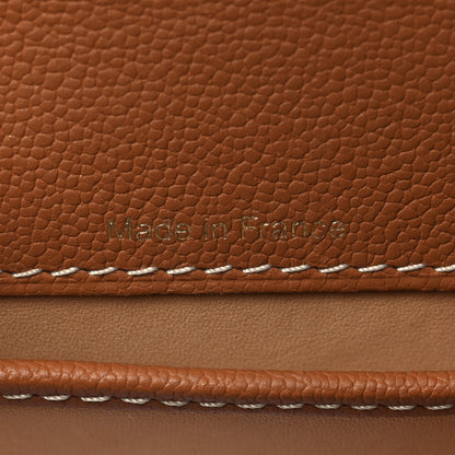 Delvaux Grained Rodeo Calfskin Surpique Mini Brillant Satchel Vegetal Ivory 7 of 7