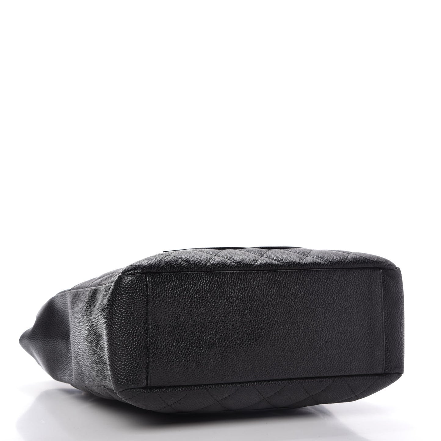 Caviar Quilted Petit Shopping Tote PST Black