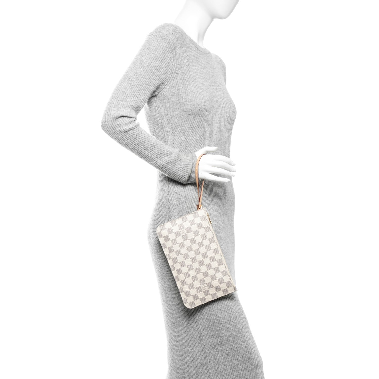 Louis Vuitton Damier Azur Neverfull MM GM Pochette 4 of 7