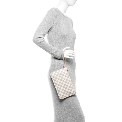 Louis Vuitton Damier Azur Neverfull MM GM Pochette 4 of 7