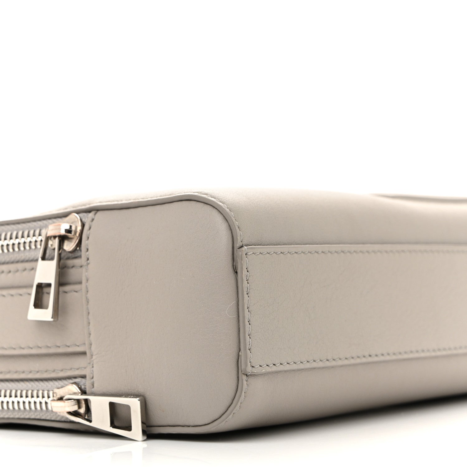 Loewe Satin Calfskin Mini Camera Bag Shell Grey 10 of 13