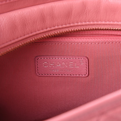 Chanel Aged Smooth Calfskin Quilted Medium Gabrielle Logo Hobo Pink 5 of 8