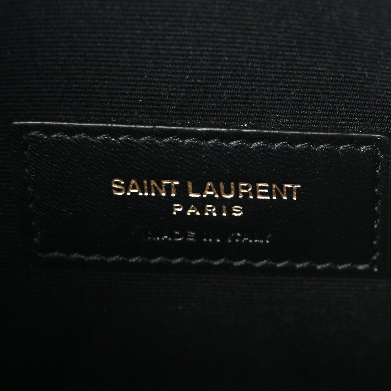 Saint Laurent Smooth Calfskin Monogram Zip Bill Pouch Black 6 of 8