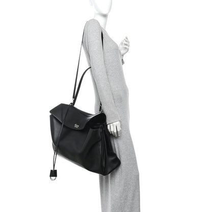 Balenciaga Smooth Calfskin Rodeo XL Top Handle Handbag Black 2 of 10