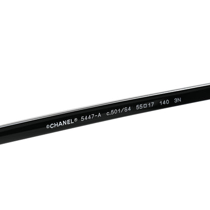 Chanel Acetate Polarized Square Sunglasses 5447-A Black 6 of 7