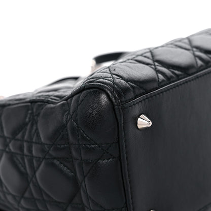 Christian Dior Lambskin Cannage Medium Lady Dior Black 10 of 18
