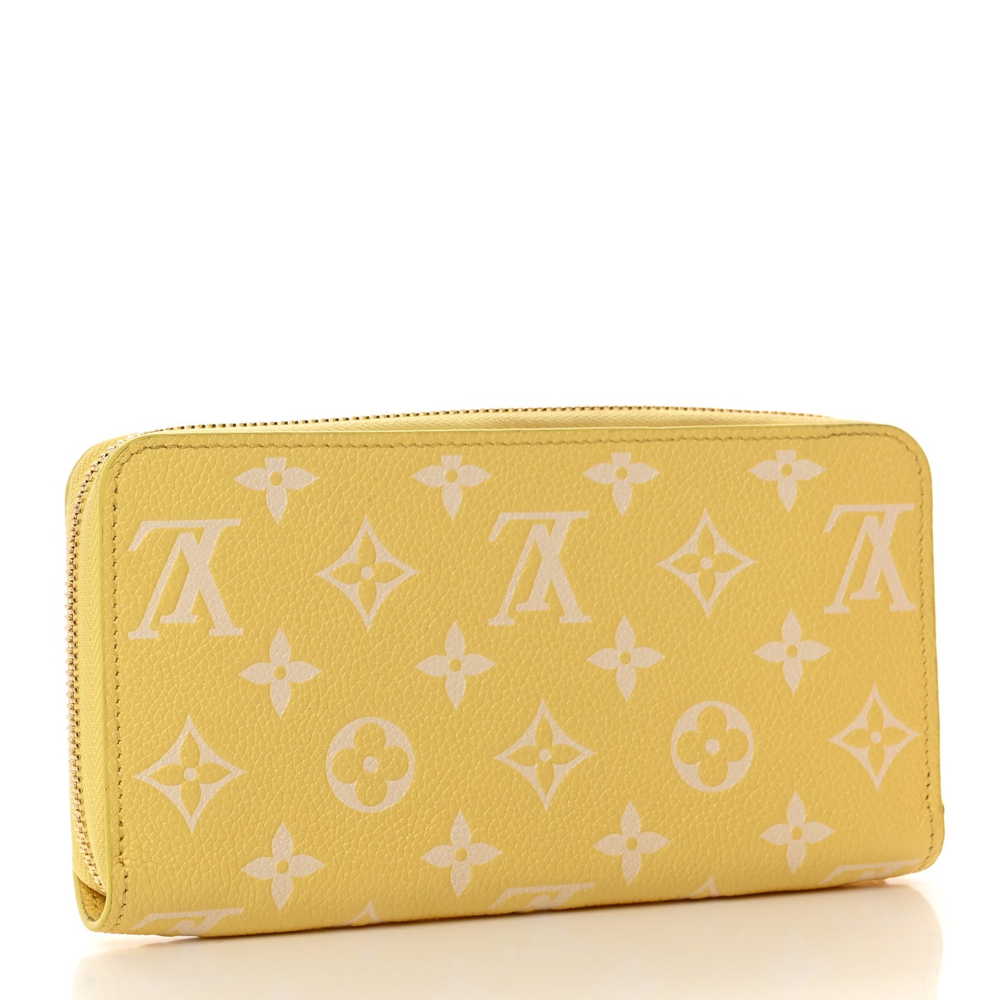 Empreinte Monogram Zippy Wallet Lemon Curd Yellow