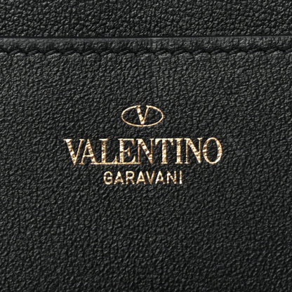 Valentino Garavani Vitello Rockstud Flap Wallet Black 8 of 9