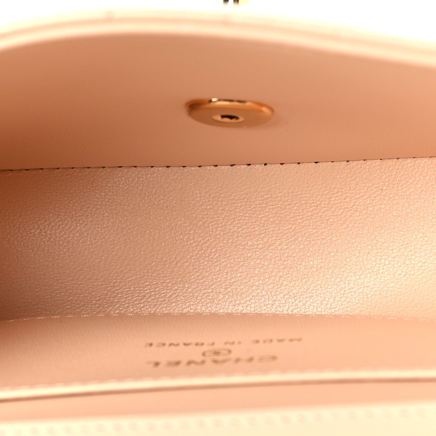 Chanel Lambskin Quilted Tab Mini Flap Beige 5 of 11