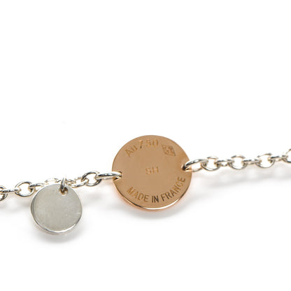 Hermes Sterling Silver 18K Rose Gold Confettis Bracelet SH 7 of 7