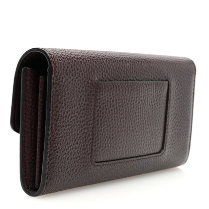 Mulberry Grain Vegetable Tanned Calfskin Darley Wallet Oxblood 3 of 6