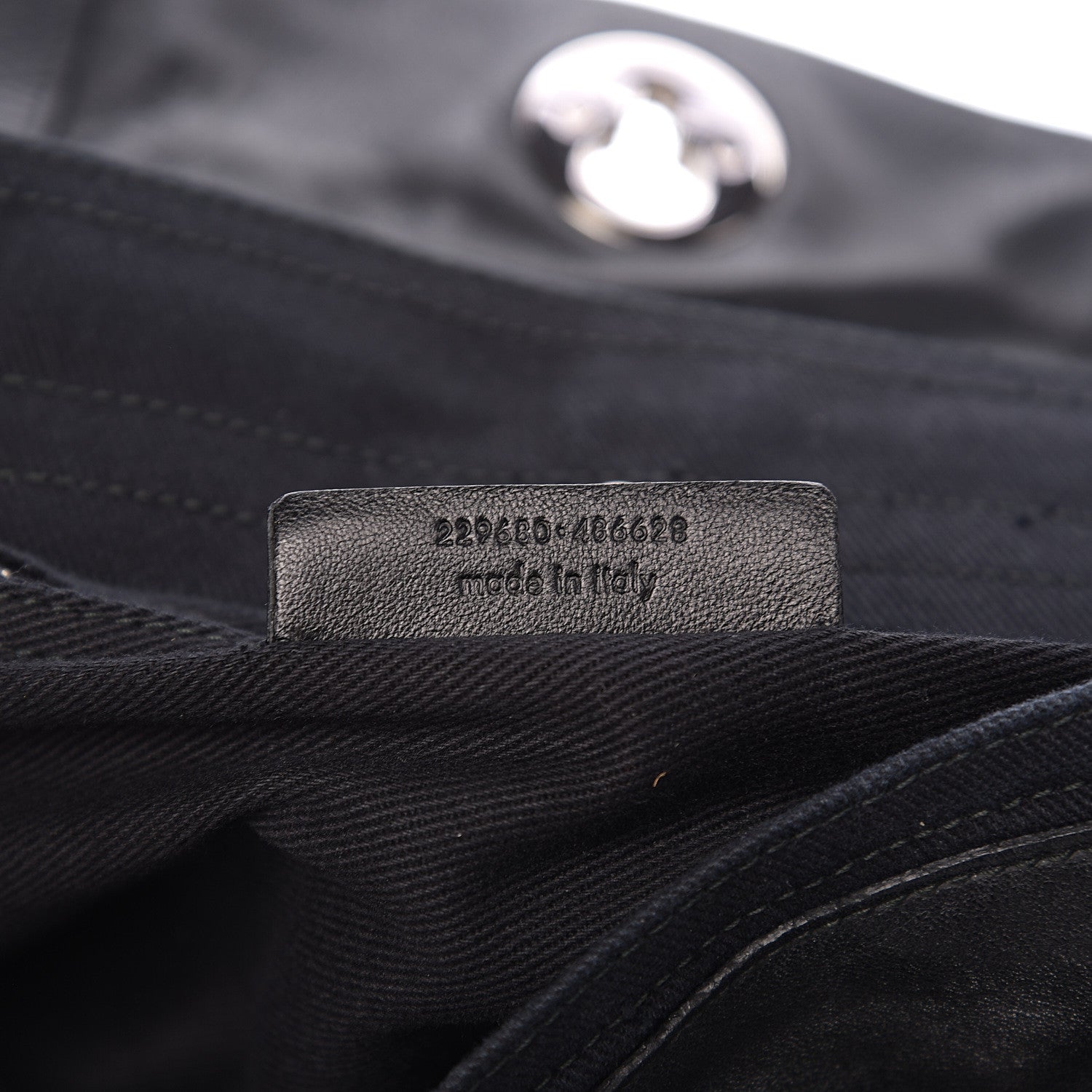 Saint Laurent Calfskin Canvas Medium Muse Two Black 6 of 9
