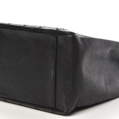Chanel Calfskin Quilted Grand Shopping Tote GST Black 9 of 13