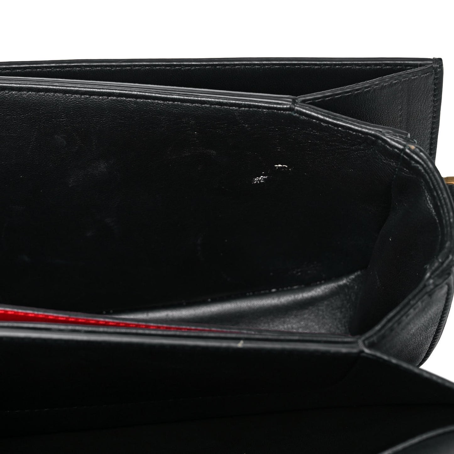 Smooth Calfskin Supervee Shoulder Bag Black