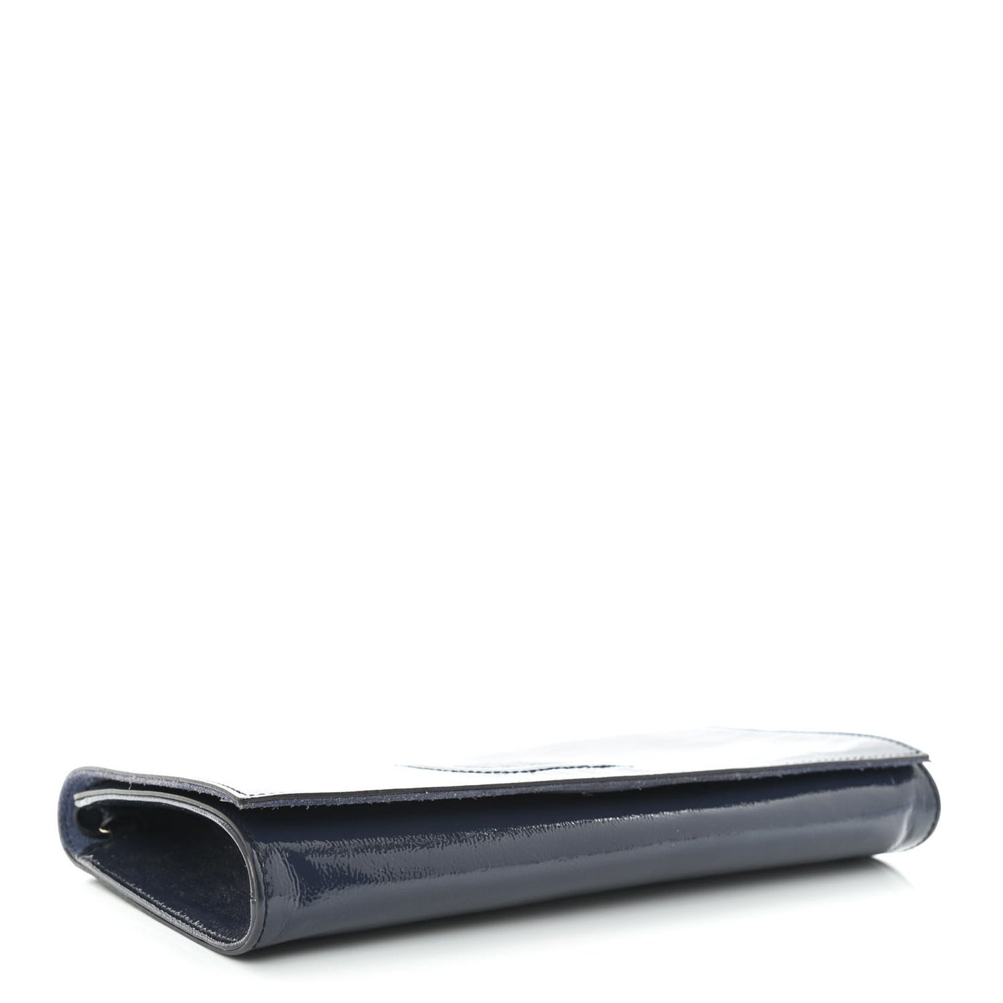 Soft Patent Medium Soho Clutch Uniform Blue