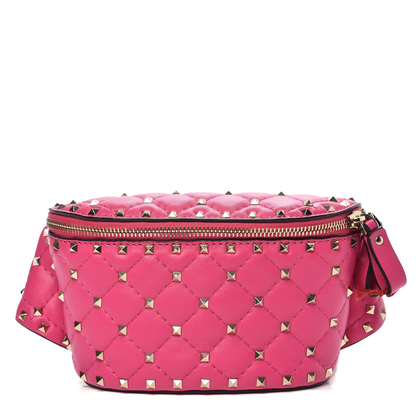 Nappa Rockstud Spike Belt Bag 85 Pink Orchid