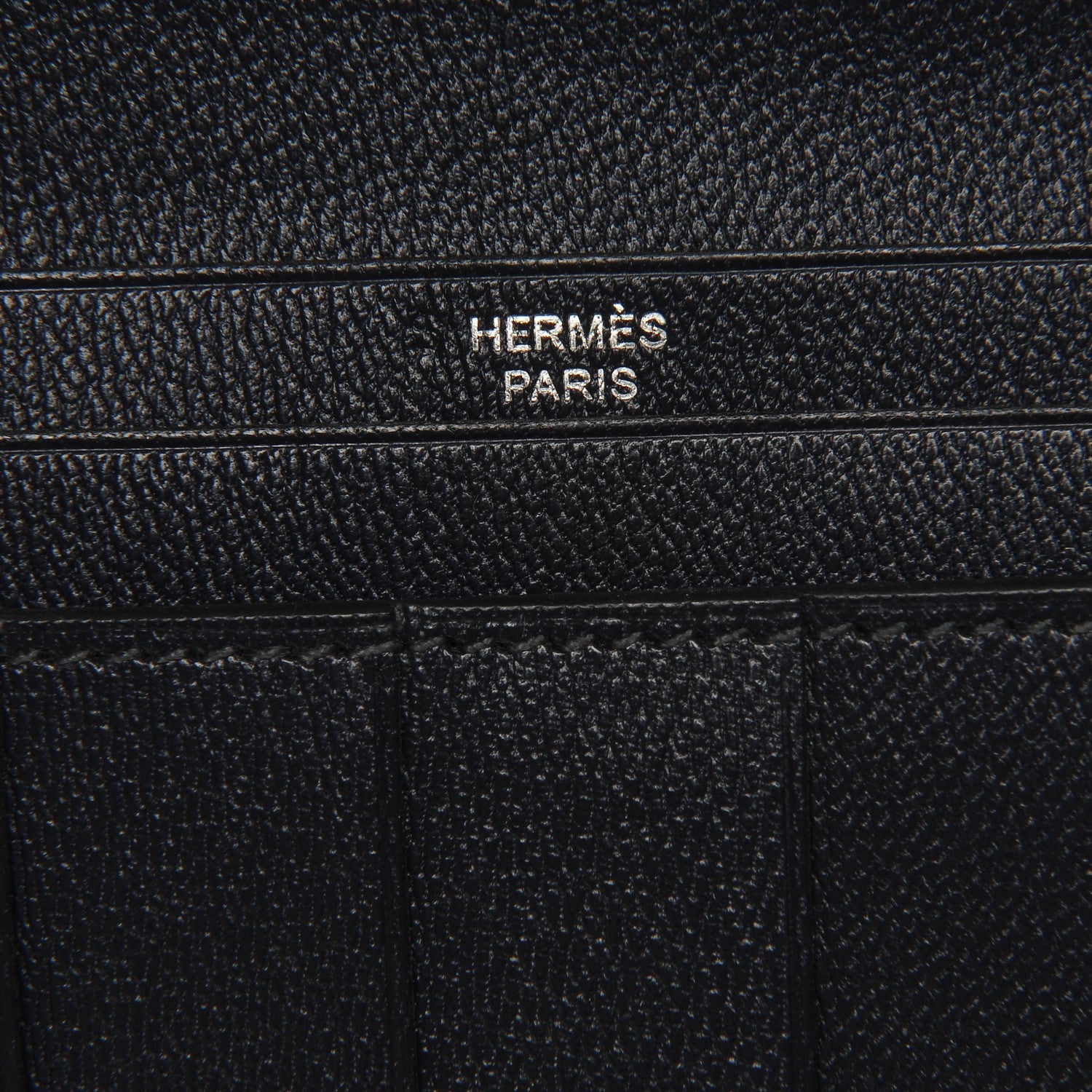 Hermes Shiny Alligator Bearn Wallet Bleu Marine 6 of 9