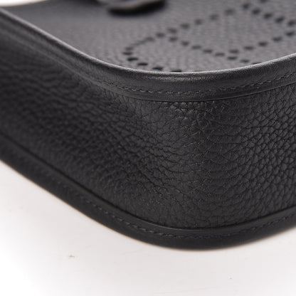 Hermes Taurillon Clemence Evelyne TPM Black 10 of 11