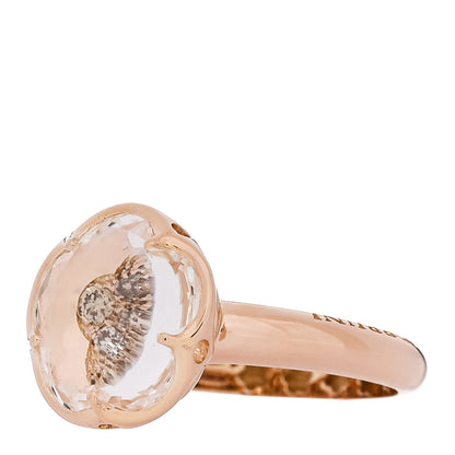 Pasquale Bruni 18K Rose Gold Diamond Rock Crystal Bon Ton Ring 55 7.25 3 of 7