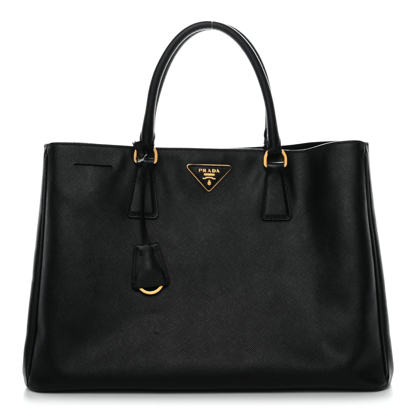 Saffiano Lux Large Tote Black