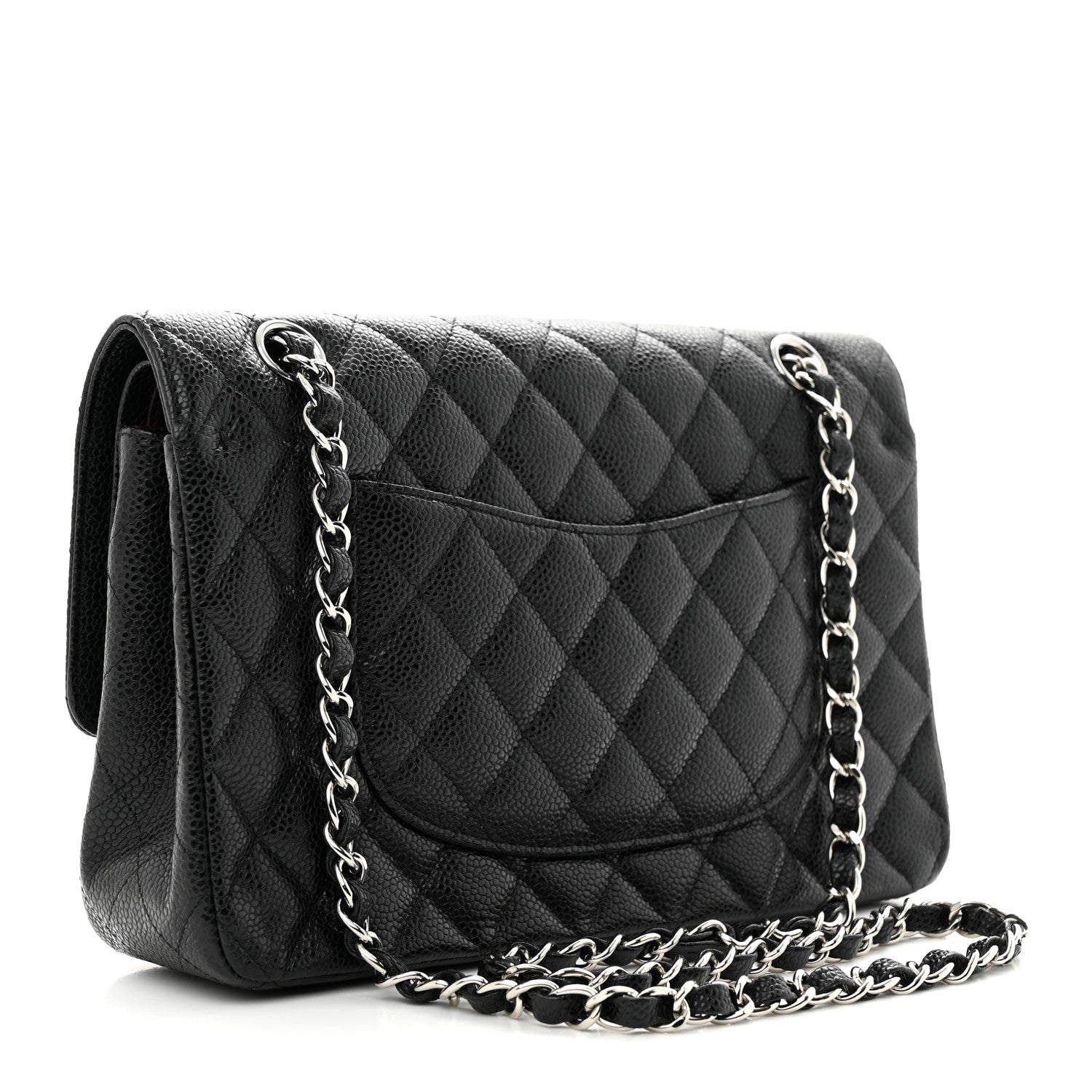 Chanel Caviar Quilted Medium Double Flap Black 3 of 15