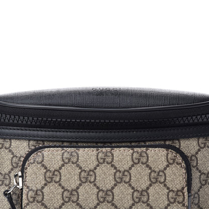 Gucci GG Supreme Monogram Belt Bag Black 10 of 11