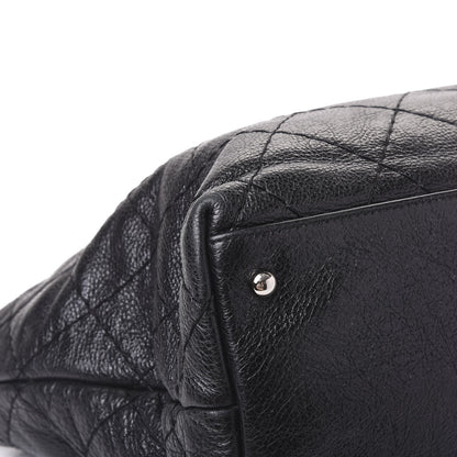 Chanel Glazed Calfskin Large On The Road Tote Black 7 of 11