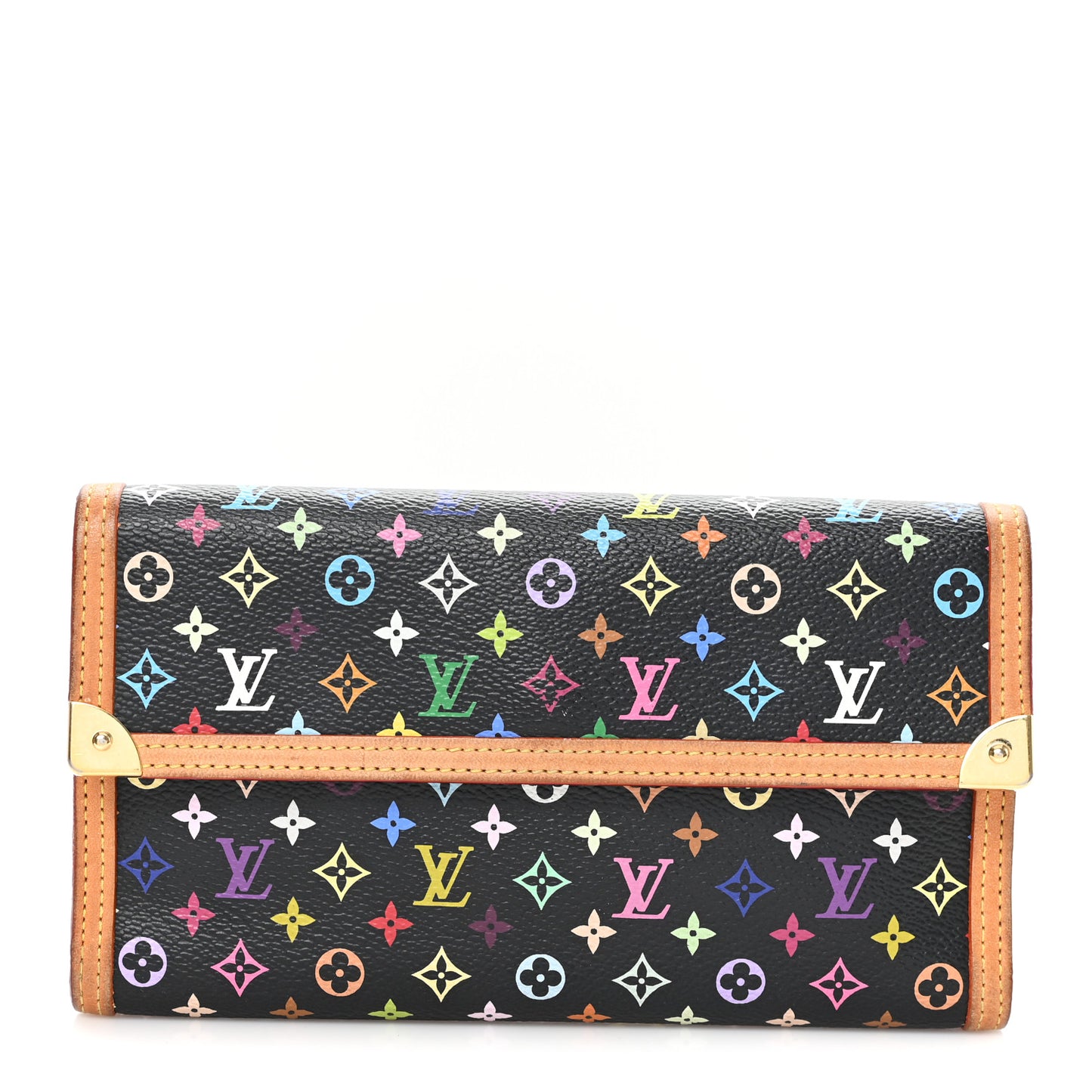 Monogram Multicolor Porte Tresor International Wallet Black