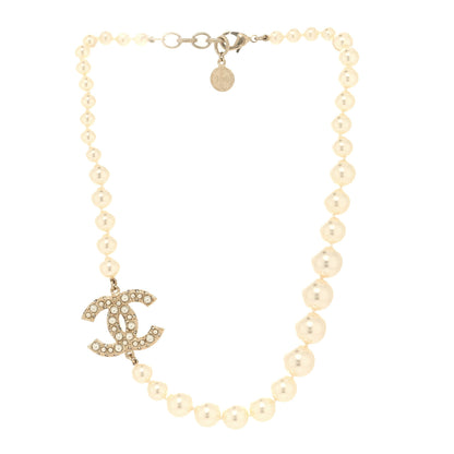 Chanel Pearl CC 100th Anniversary Necklace Light Gold 3 of 6