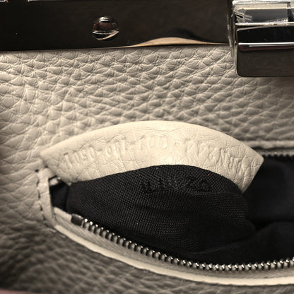 Fendi Cuoio Romano Selleria Bi-Color Mini Peekaboo Iconic Satchel English Rose Camelia 7 of 10