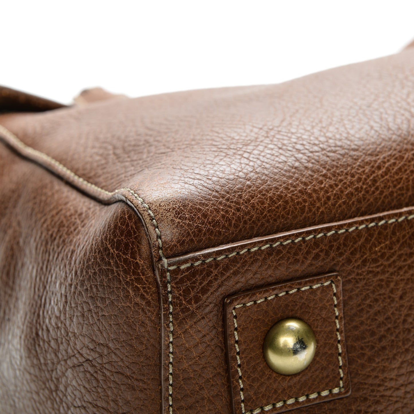 Natural Leather Cara Delevigne Convertible Satchel Oak