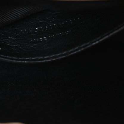 Saint Laurent Grain De Poudre Textured Mixed Matelasse Triquilt Small Monogram Satchel Dark Beige 7 of 10