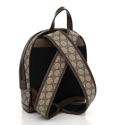 Gucci GG Supreme Monogram Calfskin Web Small Ophidia Day Backpack Beige Ebony New Acero 3 of 11