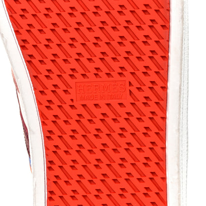 Hermes Epsom Womens Boomerang Sneakers 37 Multicolor Rose Pale 6 of 8