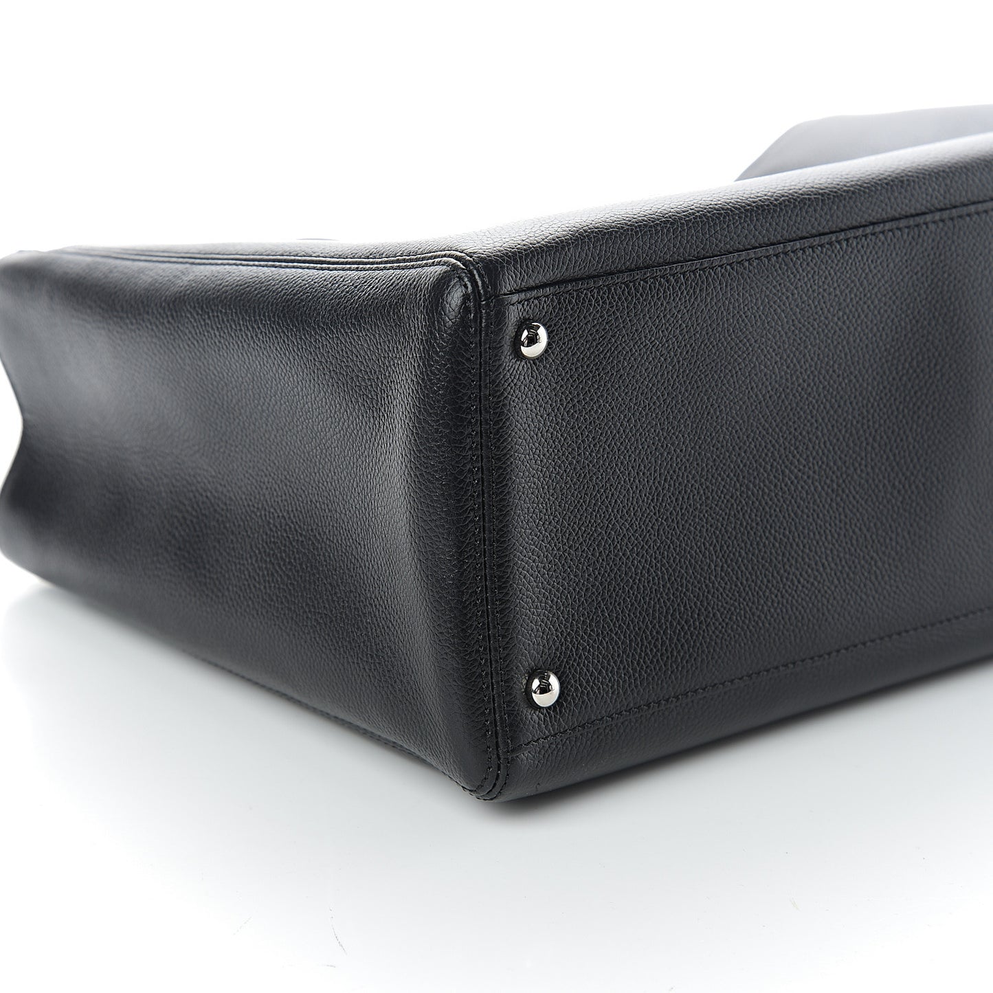 Calfskin Cerf Shopper Tote Black