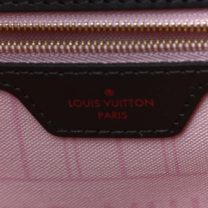 Louis Vuitton Damier Ebene Neo Neverfull MM Rose Ballerine 7 of 11