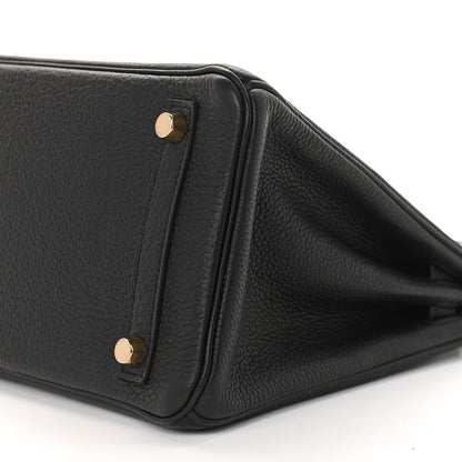 Hermes Togo Birkin 25 Black 10 of 21