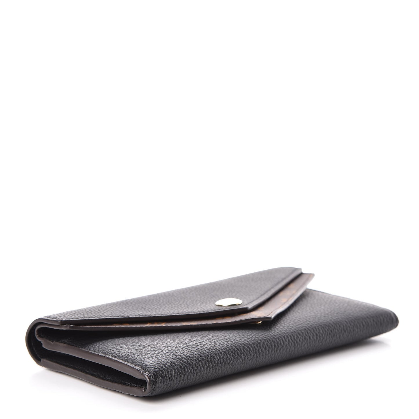 Calfskin Double V Wallet Black
